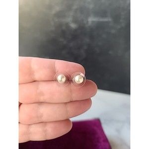 Vintage Faux Pearl Stud Earrings READ